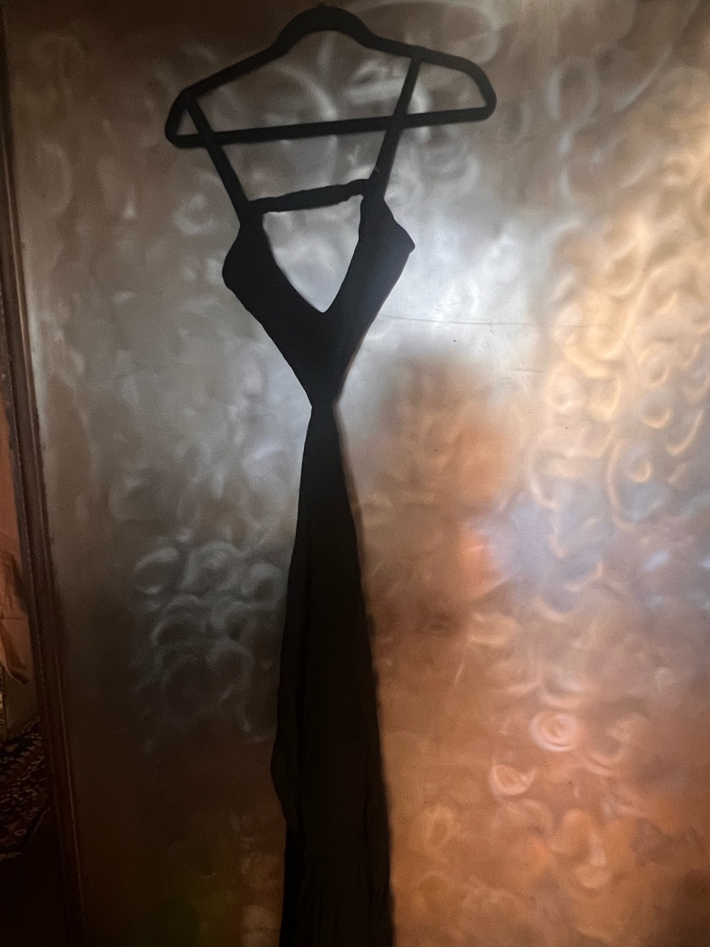 Reformation Alsie Eco Crepe Cut Out Side Slit Midi Dress Black Size 2